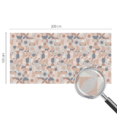 Zelfklevende raamfolie glas in lood Abstracte mozaïek