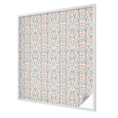 Melkglas folie met glas in lood effect Vos vertrekt