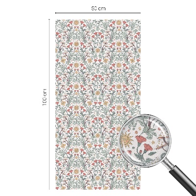 Melkglas folie met glas in lood effect Vos vertrekt