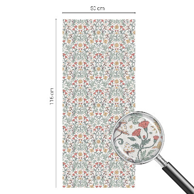 Melkglas folie met glas in lood effect Vos vertrekt