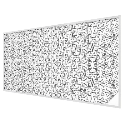 Glas in lood raamfolie Geometrische halve cirkels