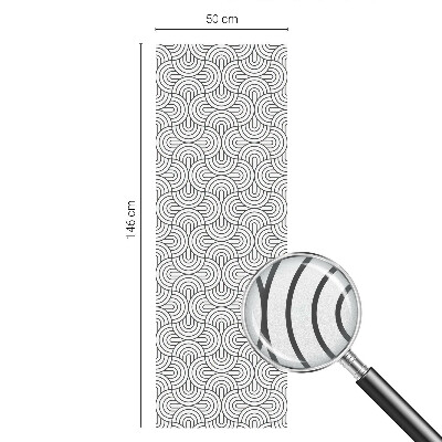 Glas in lood raamfolie Geometrische halve cirkels