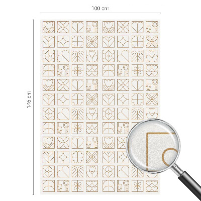 Zelfklevende raamfolie glas in lood Geometrische liefde
