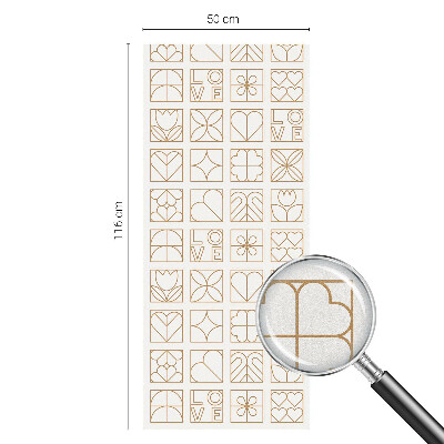 Zelfklevende raamfolie glas in lood Geometrische liefde