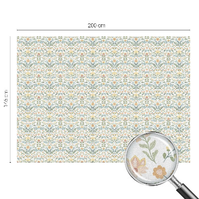 Glas in lood folie voor raam Bloemensymmetrie
