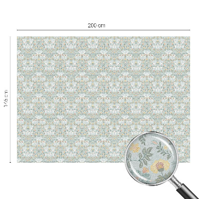 Melkglas folie met glas in lood effect Hertenbloemen