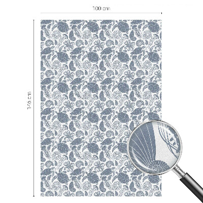 Glas in lood raamfolie Oceaanleven