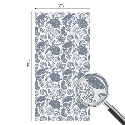 Glas in lood raamfolie Oceaanleven