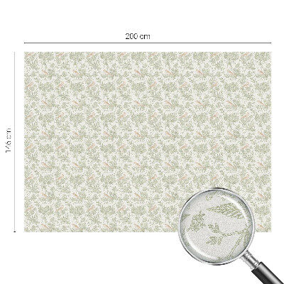 Zelfklevende raamfolie glas in lood Vogels planten