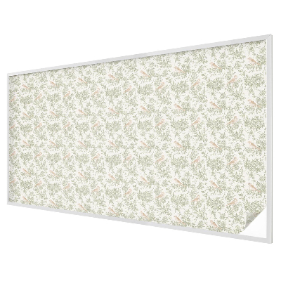 Zelfklevende raamfolie glas in lood Vogels planten