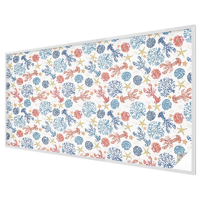 Glas in lood folie voor raam Rivierkreeftkoralen