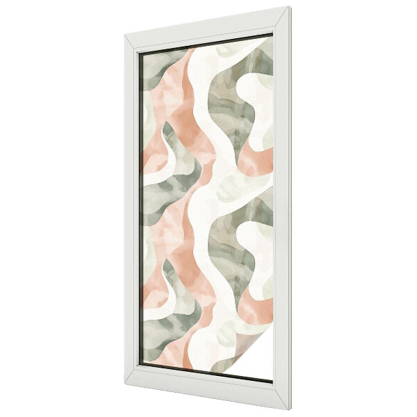 Privacy folie raam Kleurrijke golven