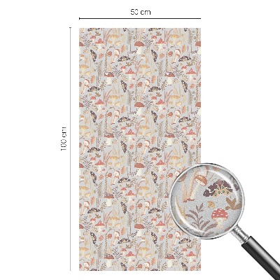 Melkglas folie met glas in lood effect Bospatroon