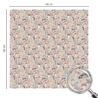 Melkglas folie met glas in lood effect Bospatroon