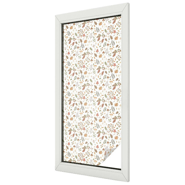 Zelfklevende raamfolie glas in lood Herfstpatronen