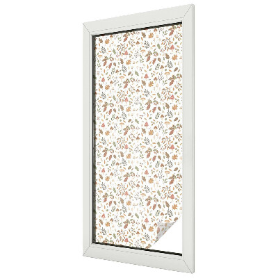 Zelfklevende raamfolie glas in lood Herfstpatronen