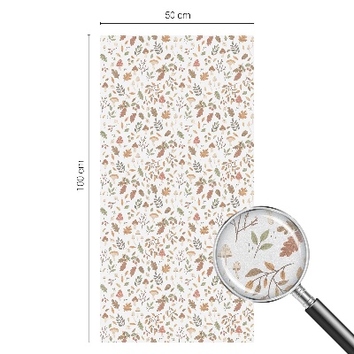 Zelfklevende raamfolie glas in lood Herfstpatronen