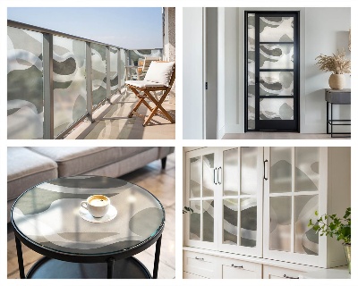 Privacy folie raam Organisch patroon