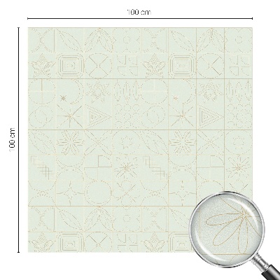 Glas in lood raamfolie Geometrische mozaïek