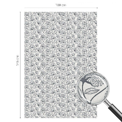 Zelfklevende raamfolie glas in lood Botanisch motief