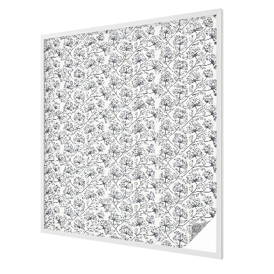 Zelfklevende raamfolie glas in lood Botanisch motief