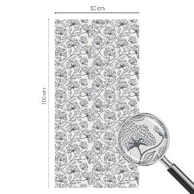 Zelfklevende raamfolie glas in lood Botanisch motief