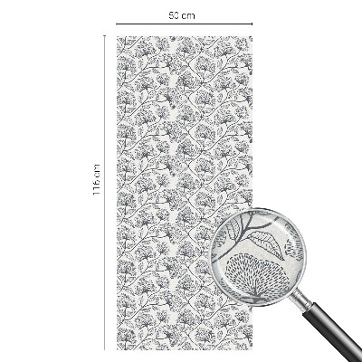 Zelfklevende raamfolie glas in lood Botanisch motief