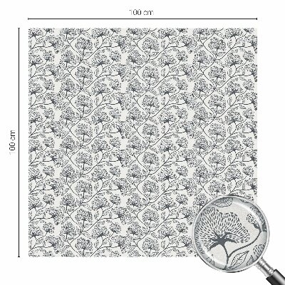 Zelfklevende raamfolie glas in lood Botanisch motief