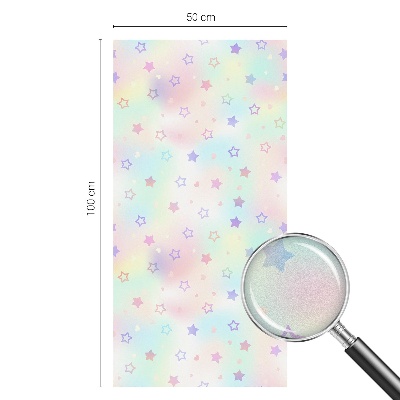 Glas in lood folie voor raam Regenboogpatronen