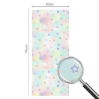 Glas in lood folie voor raam Regenboogpatronen