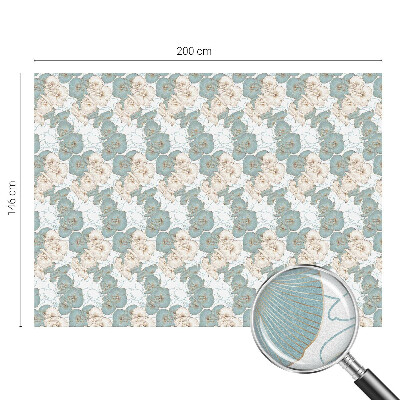 Glas in lood folie voor raam Delicate bloemen