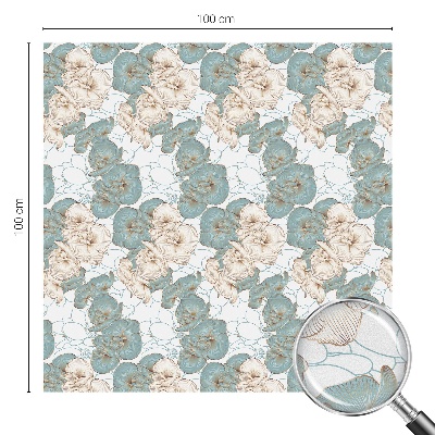 Glas in lood folie voor raam Delicate bloemen