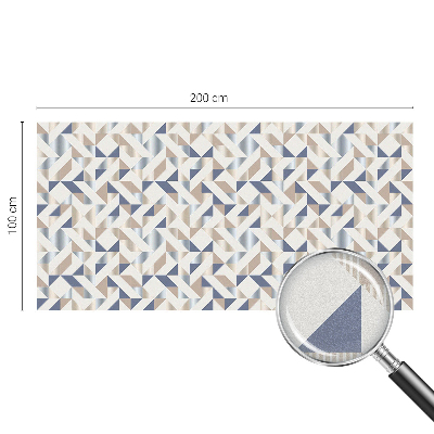 Melkglas folie met glas in lood effect Geometrische patronen