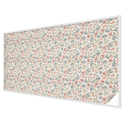 Melkglas folie met glas in lood effect Bloemenpatroon