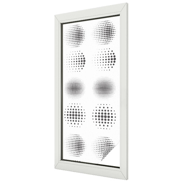 Glas in lood folie voor raam Gestippelde cirkels