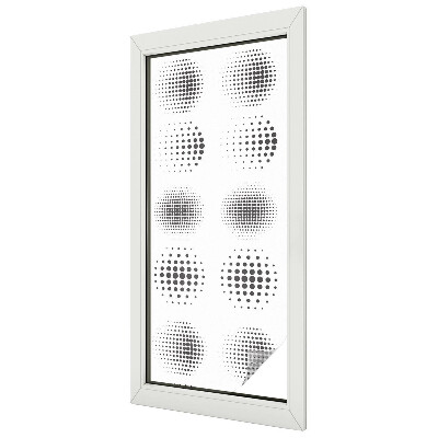 Glas in lood folie voor raam Gestippelde cirkels