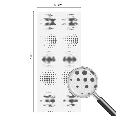 Glas in lood folie voor raam Gestippelde cirkels