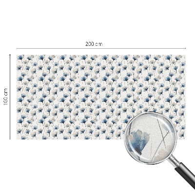 Privacy folie raam Blauwe bloemen