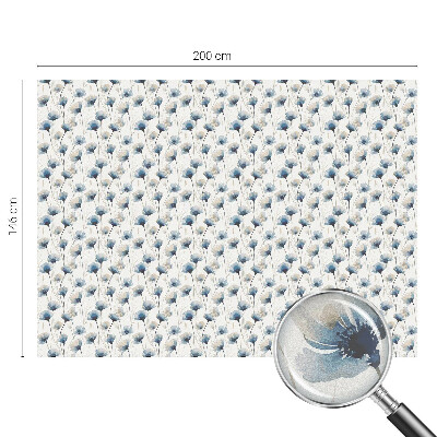 Privacy folie raam Blauwe bloemen