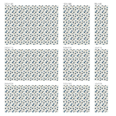 Privacy folie raam Blauwe bloemen