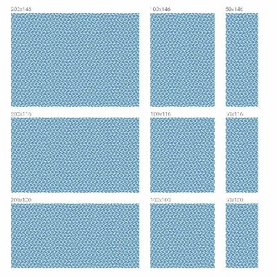 Glas in lood folie voor raam Blauwe golven