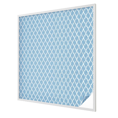 Glas in lood folie voor raam Blauwe golven