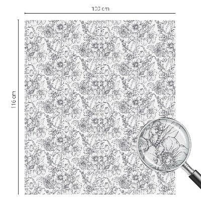 Melkglas folie met glas in lood effect Floristische elegantie