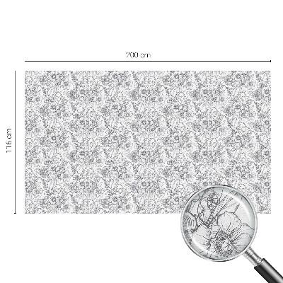 Melkglas folie met glas in lood effect Floristische elegantie