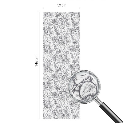 Melkglas folie met glas in lood effect Floristische elegantie