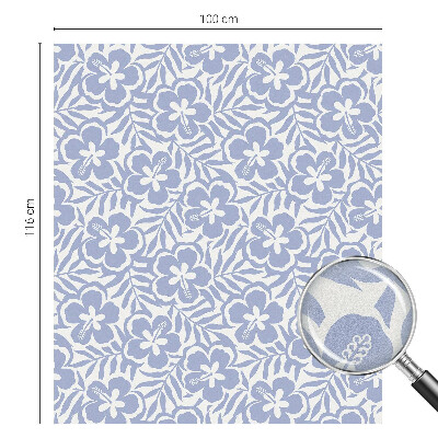 Zelfklevende raamfolie glas in lood Hibiscusbloemen