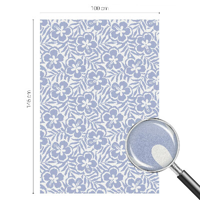 Zelfklevende raamfolie glas in lood Hibiscusbloemen