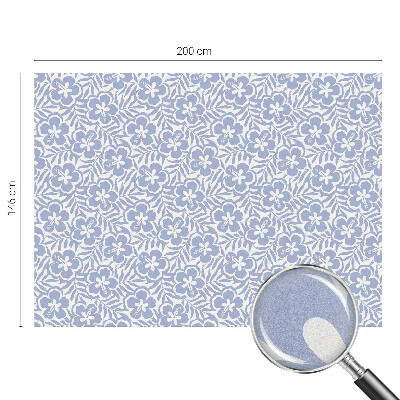 Zelfklevende raamfolie glas in lood Hibiscusbloemen