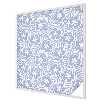 Zelfklevende raamfolie glas in lood Hibiscusbloemen