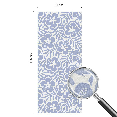 Zelfklevende raamfolie glas in lood Hibiscusbloemen